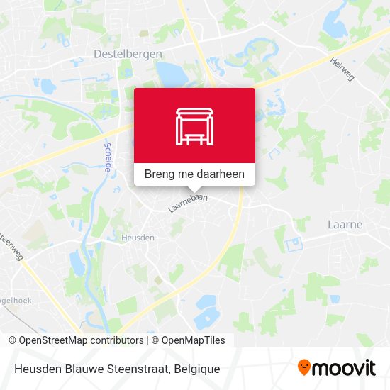 Heusden Blauwe Steenstraat kaart