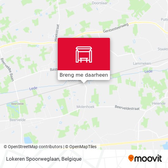 Lokeren Spoorweglaan kaart