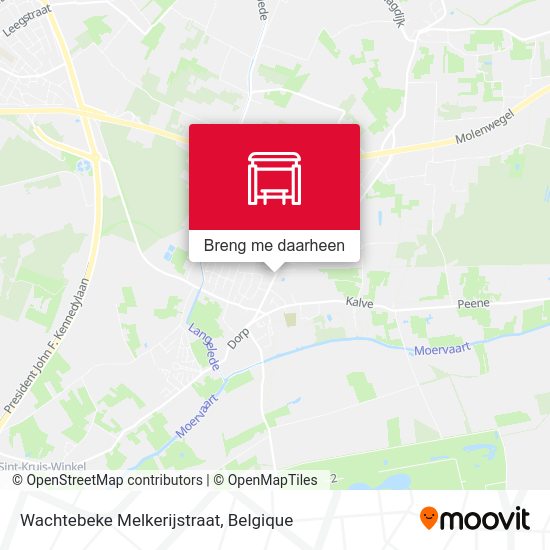 Wachtebeke Melkerijstraat kaart