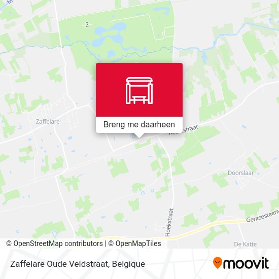 Zaffelare Oude Veldstraat kaart