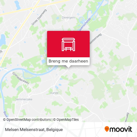 Melsen Melsenstraat kaart