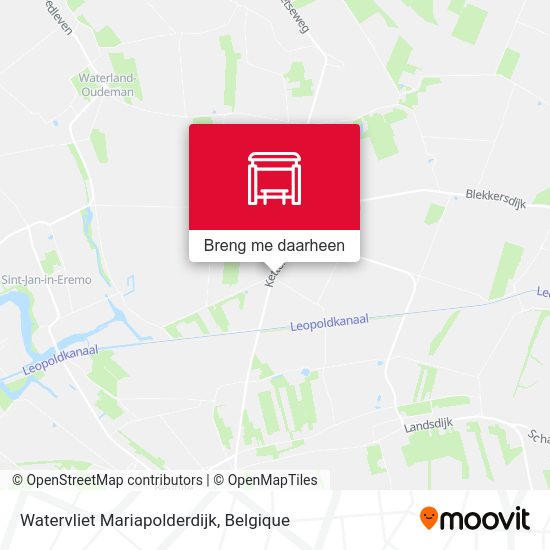 Watervliet Mariapolderdijk kaart