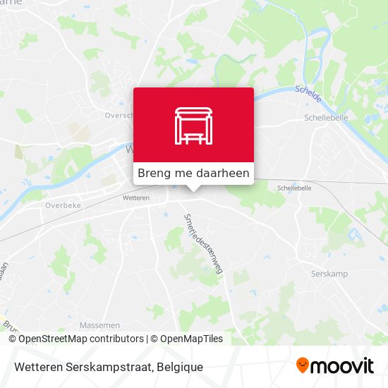 Wetteren Serskampstraat kaart