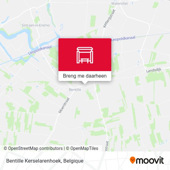 Bentille Kerselarenhoek kaart