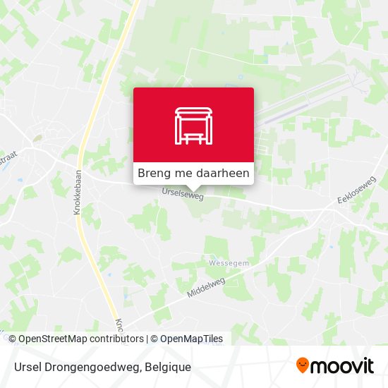 Ursel Drongengoedweg kaart