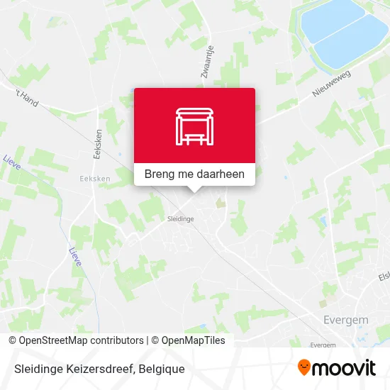 Sleidinge Keizersdreef kaart