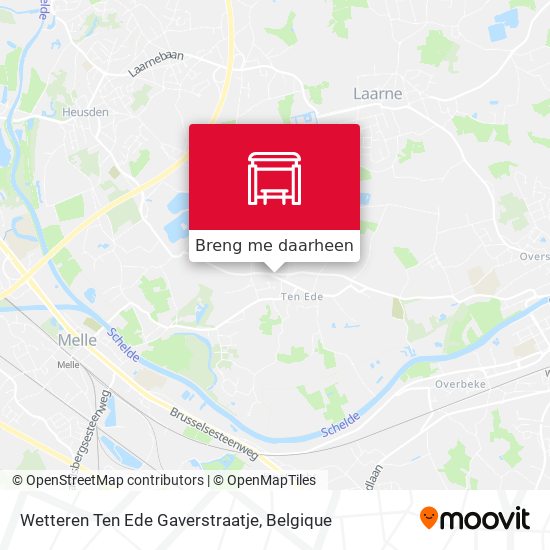 Wetteren Ten Ede Gaverstraatje kaart