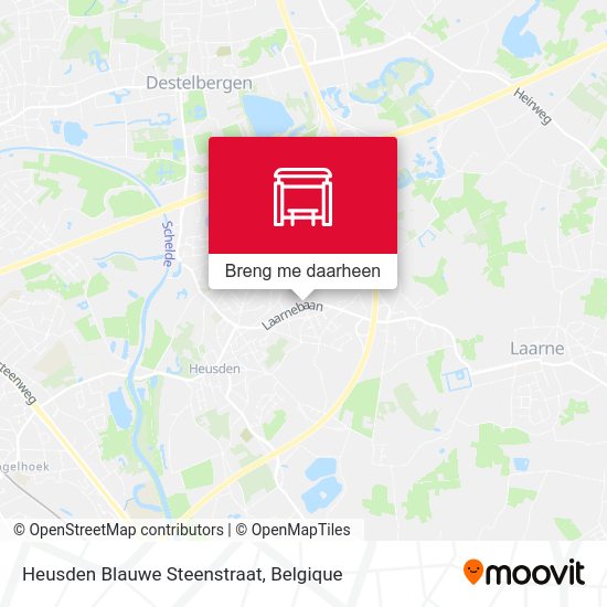 Heusden Blauwe Steenstraat kaart