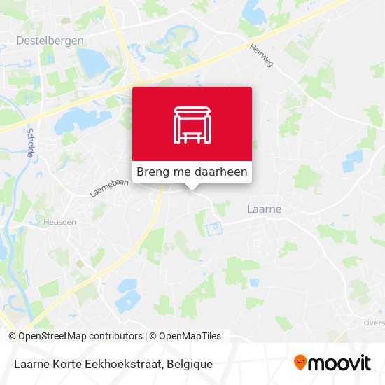 Laarne Korte Eekhoekstraat kaart