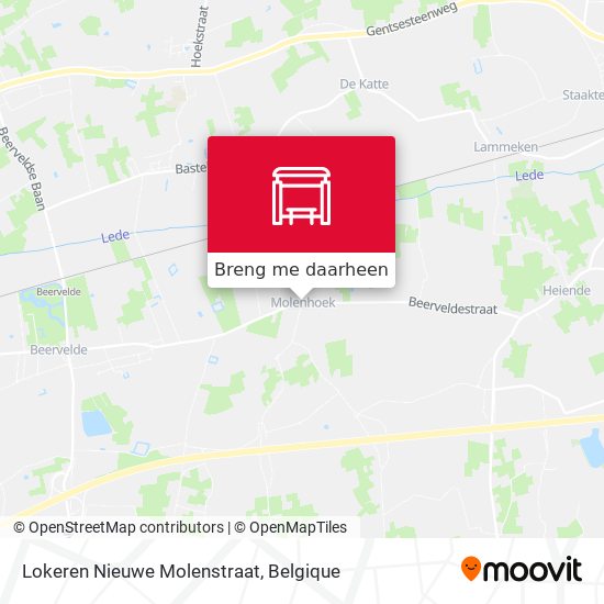 Lokeren Nieuwe Molenstraat kaart