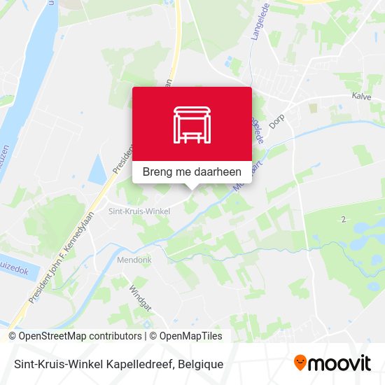 Sint-Kruis-Winkel Kapelledreef kaart
