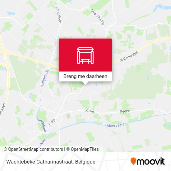 Wachtebeke Catharinastraat kaart