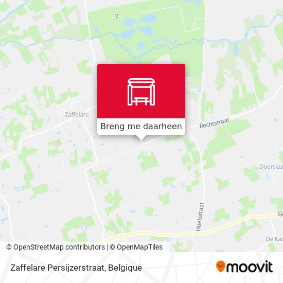 Zaffelare Persijzerstraat kaart