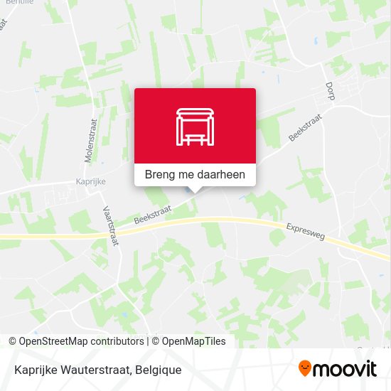 Kaprijke Wauterstraat kaart