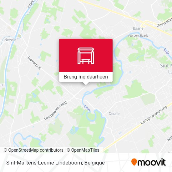 Sint-Martens-Leerne Lindeboom kaart