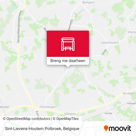 Sint-Lievens-Houtem Polbroek kaart