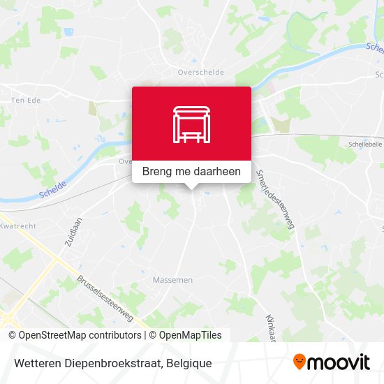 Wetteren Diepenbroekstraat kaart