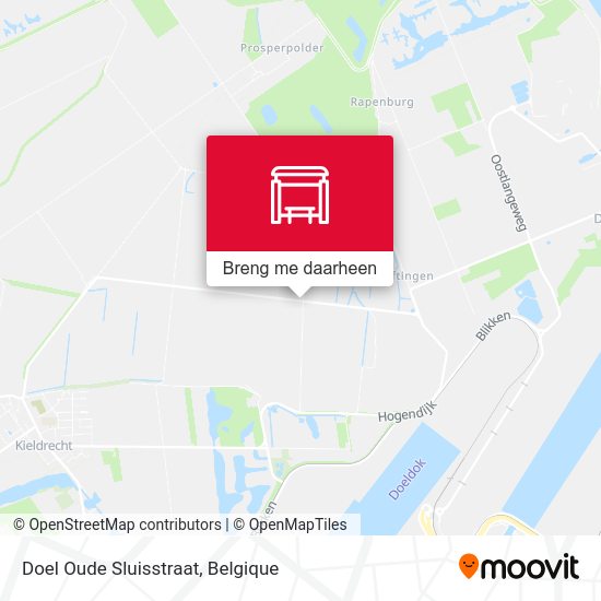 Doel Oude Sluisstraat kaart