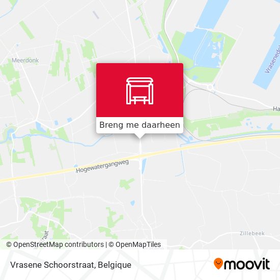 Vrasene Schoorstraat kaart