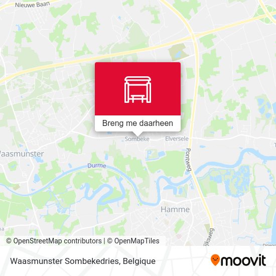 Waasmunster Sombekedries kaart