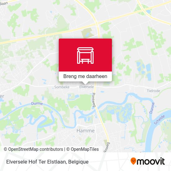 Elversele Hof Ter Elstlaan kaart