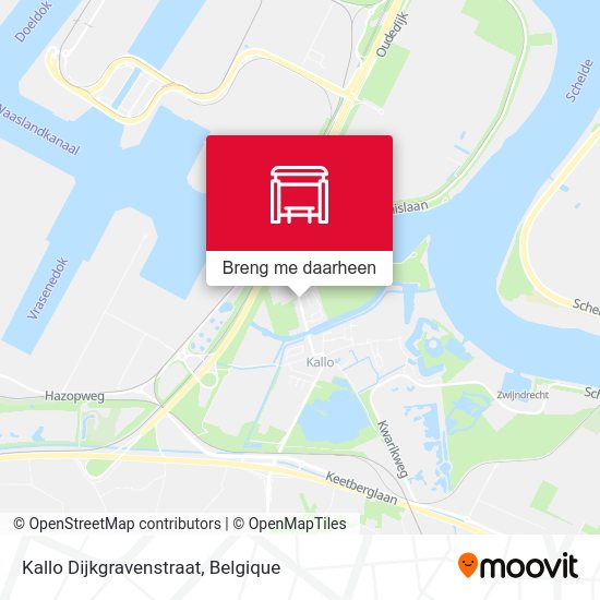 Kallo Dijkgravenstraat kaart