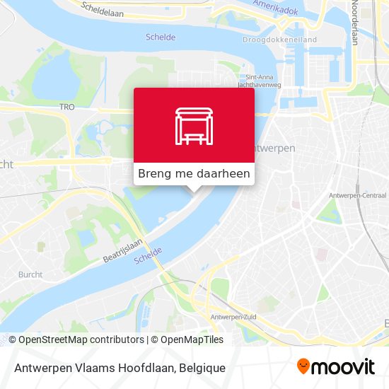 Antwerpen Vlaams Hoofdlaan kaart