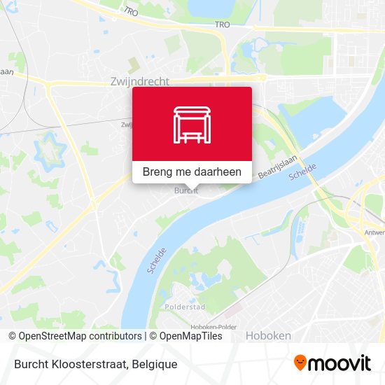 Burcht Kloosterstraat kaart