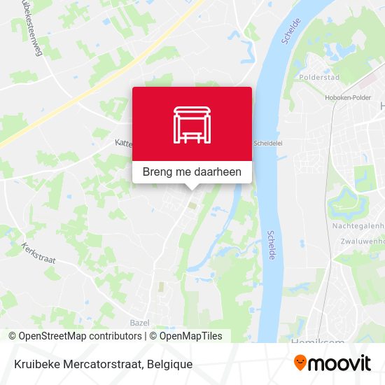 Kruibeke Mercatorstraat kaart