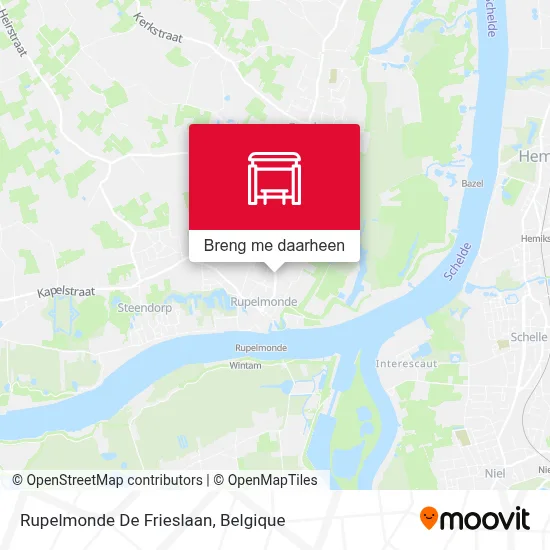 Rupelmonde De Frieslaan kaart