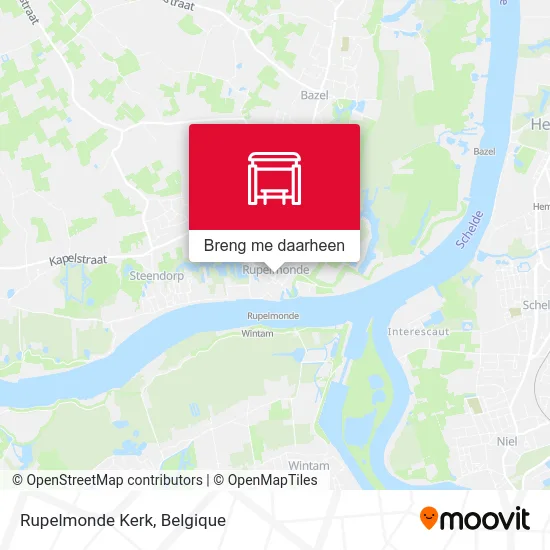 Rupelmonde Kerk kaart