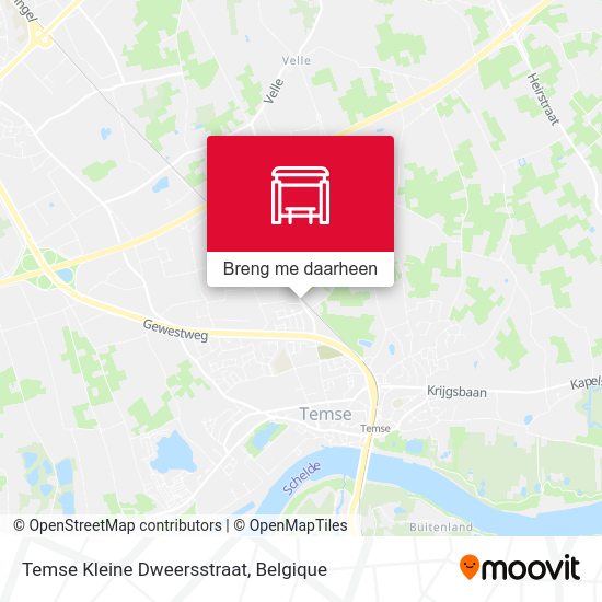 Temse Kleine Dweersstraat kaart