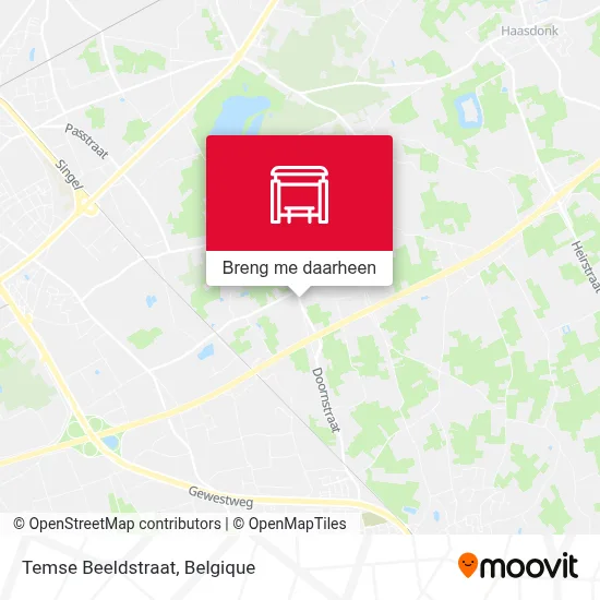 Temse Beeldstraat kaart