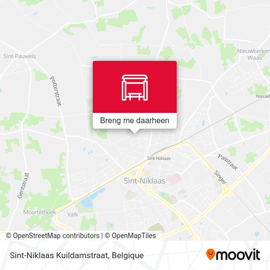 Sint-Niklaas Kuildamstraat kaart