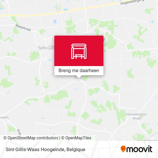 Sint-Gillis-Waas Hoogeinde kaart