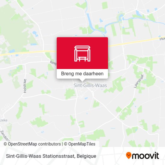 Sint-Gillis-Waas Stationsstraat kaart