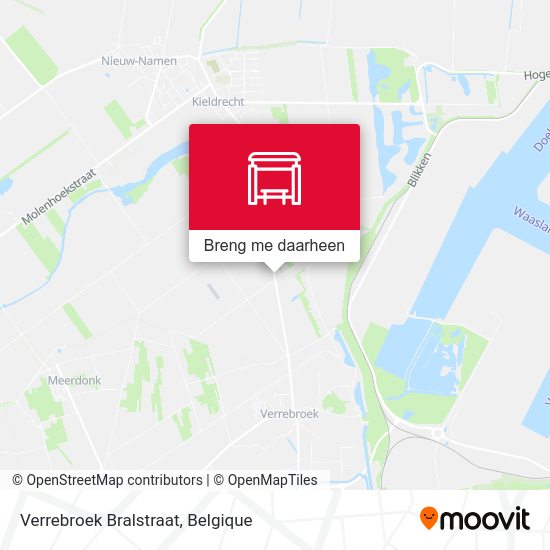 Verrebroek Bralstraat kaart