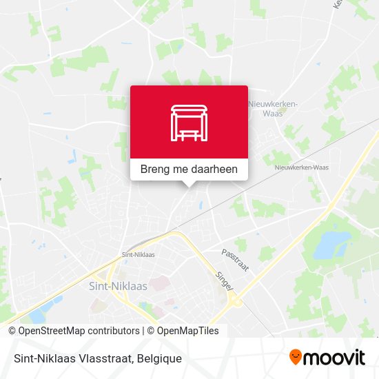 Sint-Niklaas Vlasstraat kaart