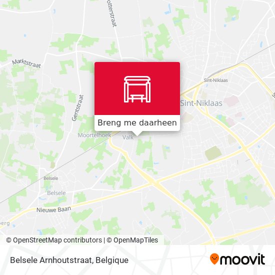 Belsele Arnhoutstraat kaart