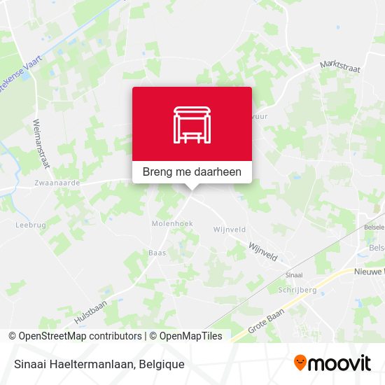 Sinaai Haeltermanlaan kaart