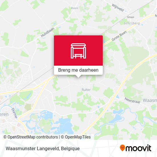 Waasmunster Langeveld kaart
