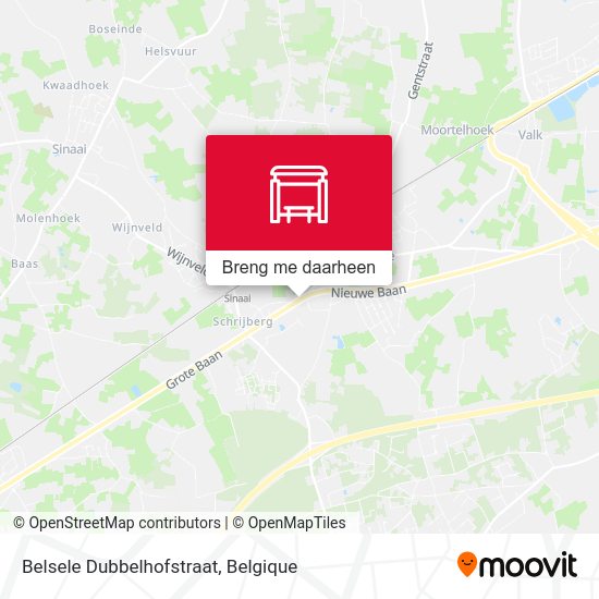 Belsele Dubbelhofstraat kaart