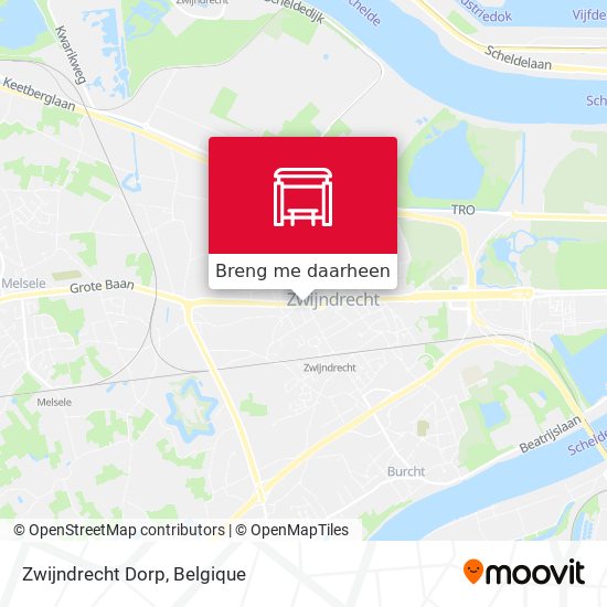 Zwijndrecht Dorp kaart