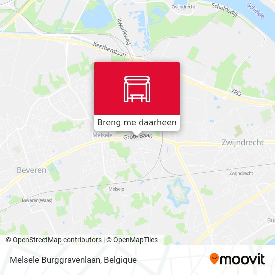 Melsele Burggravenlaan kaart