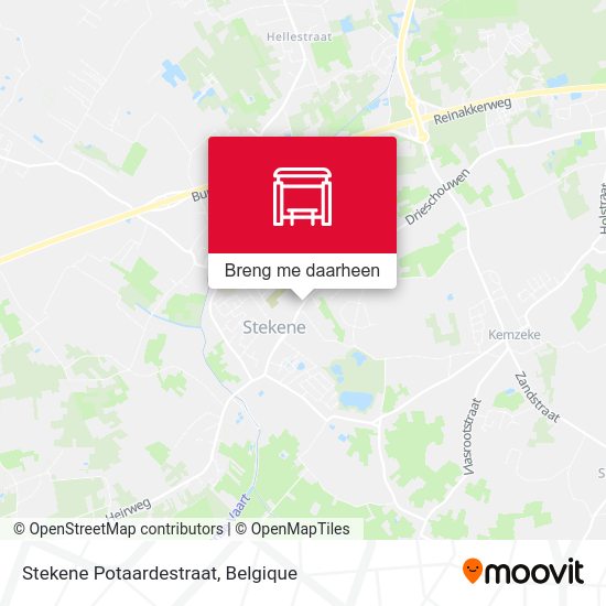 Stekene Potaardestraat kaart