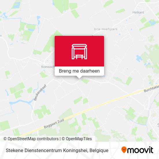 Stekene Dienstencentrum Koningshei kaart