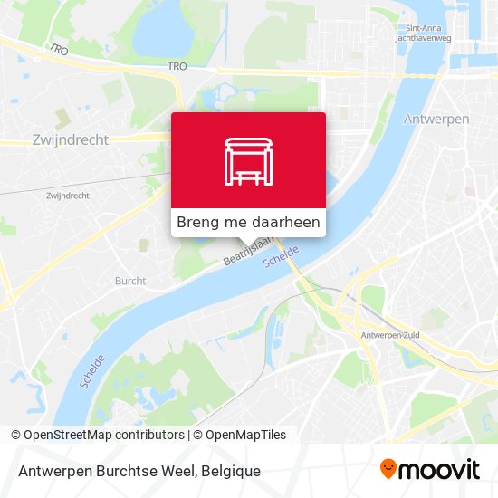 Antwerpen Burchtse Weel kaart