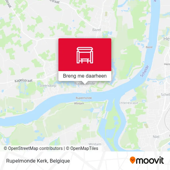 Rupelmonde Kerk kaart