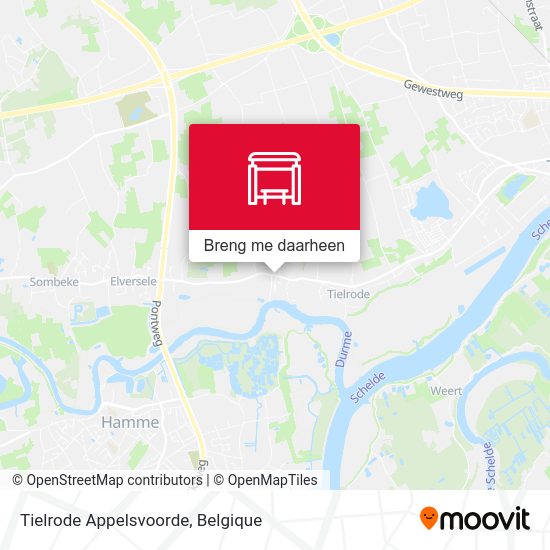 Tielrode Appelsvoorde kaart