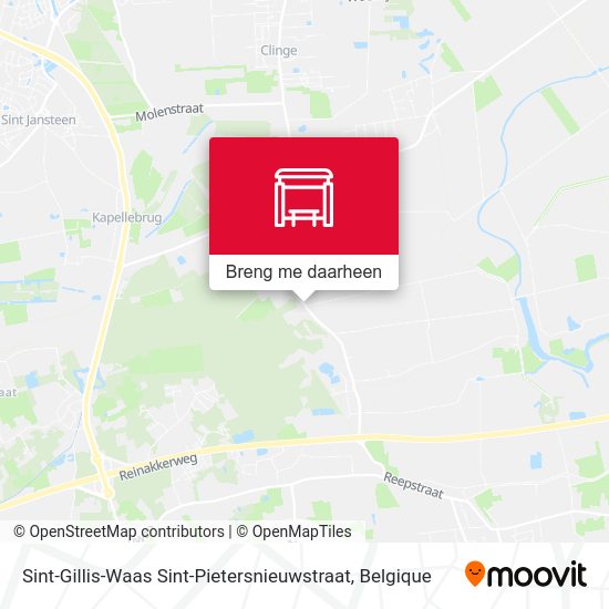 Sint-Gillis-Waas Sint-Pietersnieuwstraat kaart